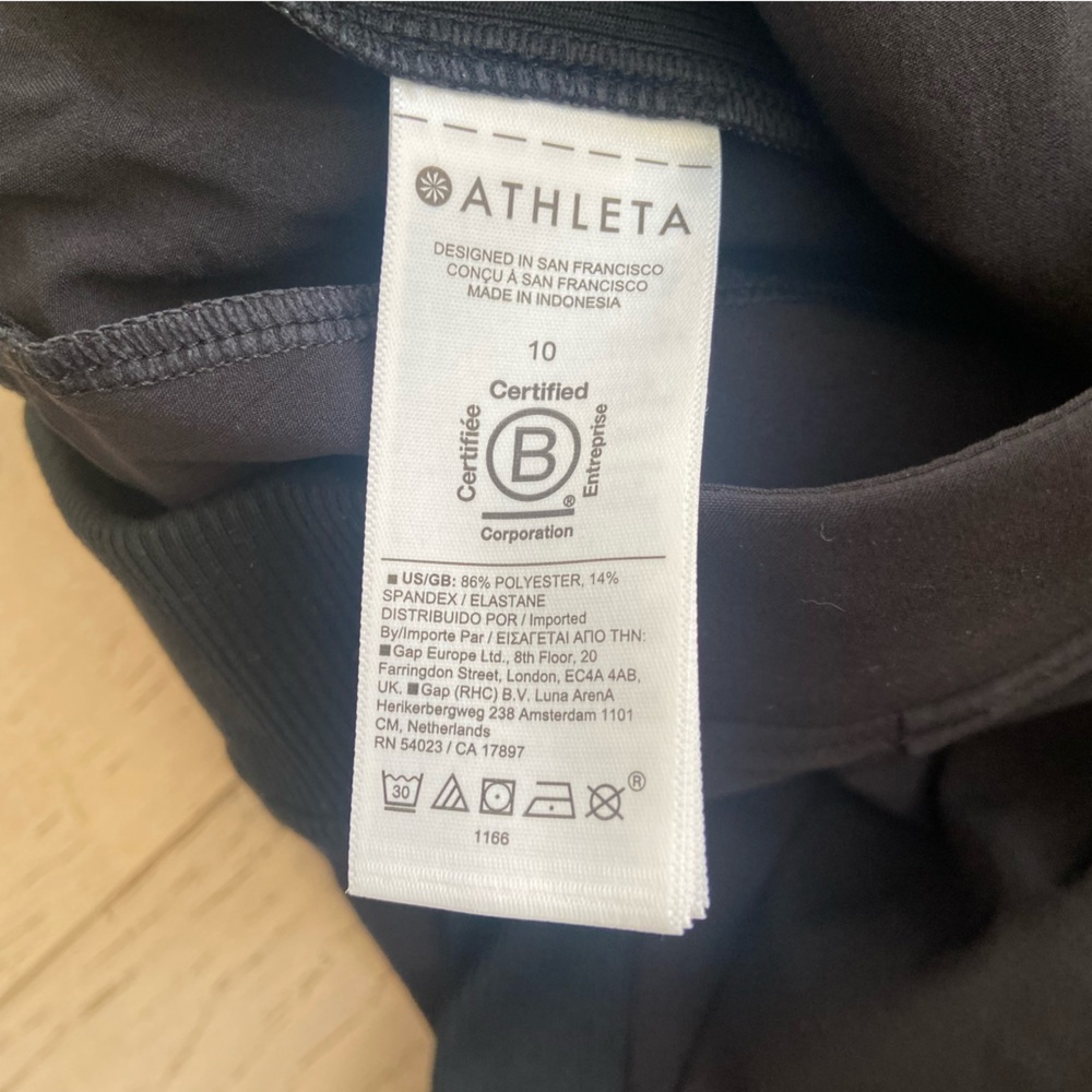 ATHLETA Brooklyn Mid-rise Ankle Pant Size 10 Black Stretch Tailored Fit EUC - Picture 5 of 9
